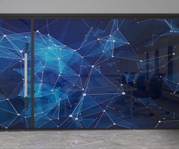 Modern Glass Screen Partition-ID:213556058