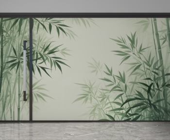 New Chinese Style Glass Screen Partition-ID:449703936
