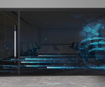 Modern Glass Screen Partition-ID:751269108