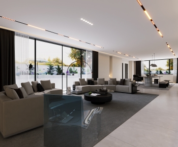 Modern A Living Room-ID:684551952