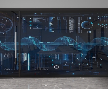 Modern Glass Screen Partition-ID:334401117