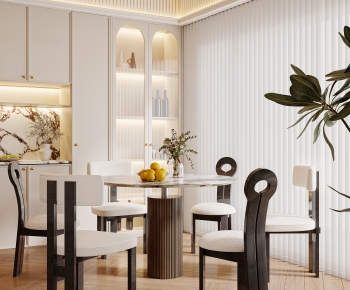 French Style Dining Table And Chairs-ID:962565909