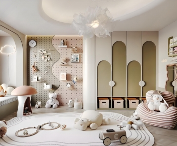 Modern Children's Room Activity Room-ID:684453017
