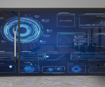 Modern Glass Screen Partition-ID:562764888