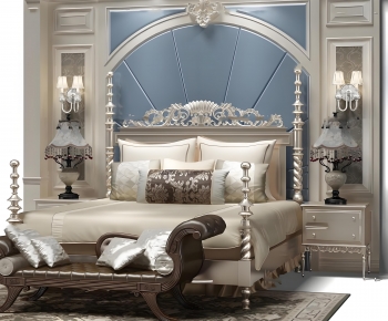 European Style Double Bed-ID:503344067