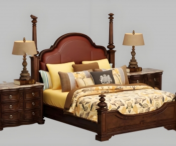 American Style Double Bed-ID:901976117