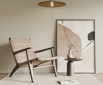 Wabi-sabi Style Lounge Chair-ID:195770316