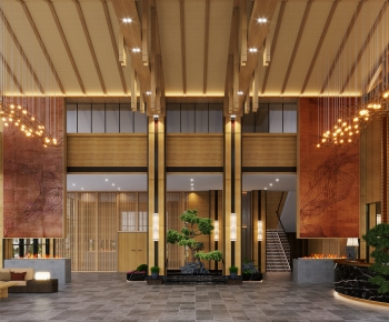 New Chinese Style Lobby Hall-ID:159225942