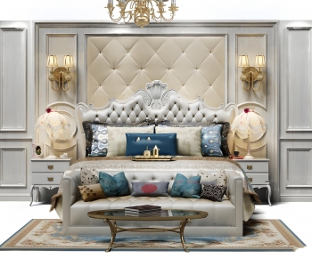 European Style Double Bed-ID:974931962