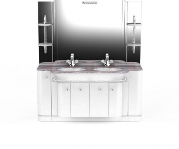 European Style Bathroom Cabinet-ID:136838912