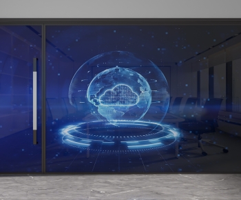 Modern Glass Screen Partition-ID:423320067