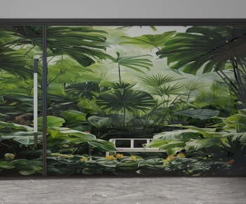 Nordic Style Glass Screen Partition-ID:804706105