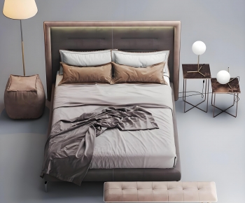 Modern Double Bed-ID:639926912