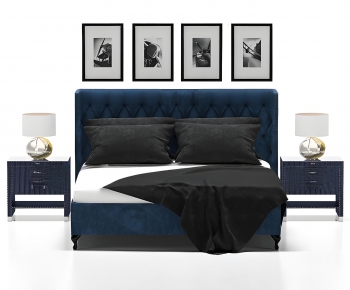 Simple European Style Double Bed-ID:581109581