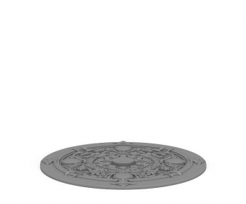 European Style Plaster Carved Top Plate-ID:417678121