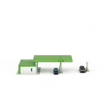 Modern Gas Station-ID:694432971