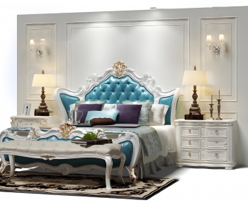 European Style Double Bed-ID:277447944