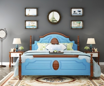 American Style Double Bed-ID:731380949