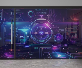 Modern Glass Screen Partition-ID:325695041