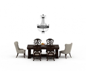 European Style Dining Table And Chairs-ID:478229594