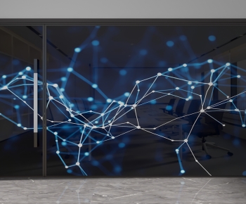 Modern Glass Screen Partition-ID:640779022