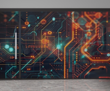 Modern Glass Screen Partition-ID:399794109