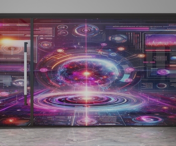 Modern Glass Screen Partition-ID:456454992