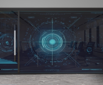 Modern Glass Screen Partition-ID:949245931