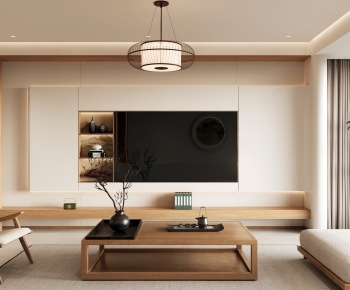 New Chinese Style A Living Room-ID:222857008