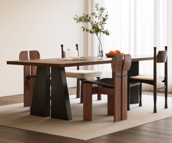 French Style Dining Table And Chairs-ID:352782965