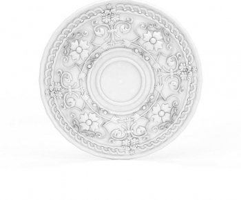 European Style Plaster Carved Top Plate-ID:391340973