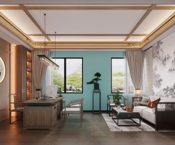 New Chinese Style Manager's Office-ID:766237025