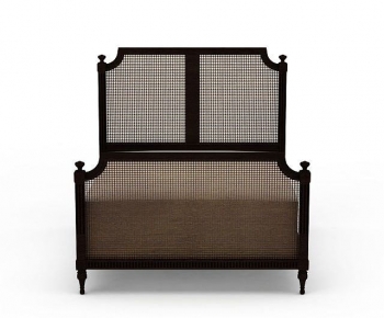 Wabi-sabi Style Double Bed-ID:411812072