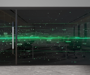 Modern Glass Screen Partition-ID:673675068