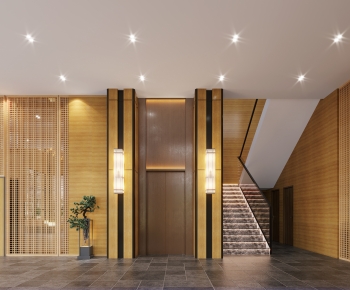 New Chinese Style Elevator Hall-ID:869801045