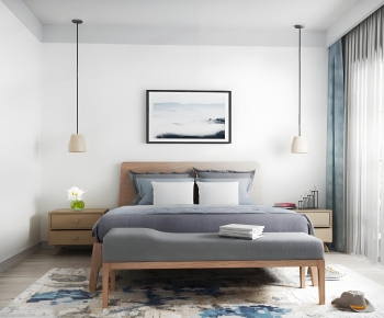 Modern Double Bed-ID:326011297