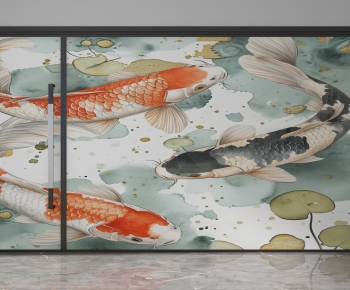 New Chinese Style Glass Screen Partition-ID:139805089