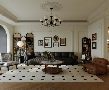 French Style A Living Room-ID:699479612