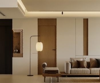 New Chinese Style A Living Room-ID:794744018