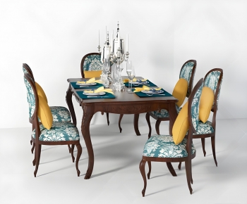 American Style Dining Table And Chairs-ID:638184071
