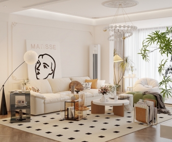 French Style A Living Room-ID:814425953