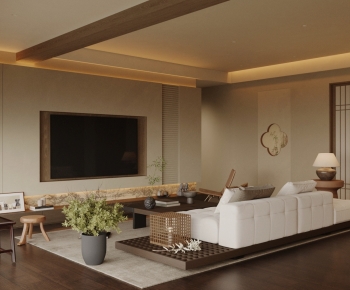 New Chinese Style A Living Room-ID:118052969