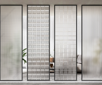 Modern Glass Screen Partition-ID:605631118