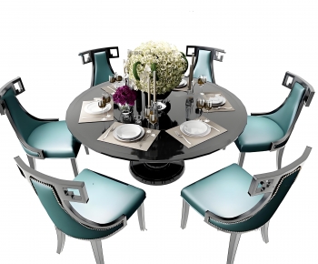 New Chinese Style Dining Table And Chairs-ID:901171928
