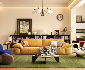 Modern A Living Room-ID:681796078
