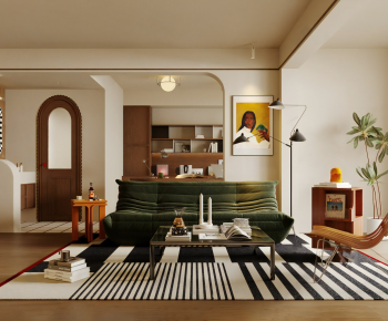 Modern A Living Room-ID:618937022