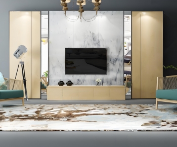 Modern TV Wall-ID:874567035