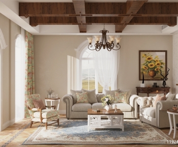 French Style A Living Room-ID:757908118