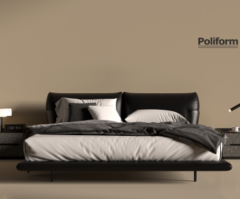 Modern Double Bed-ID:808696994