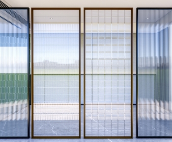 Modern Glass Screen Partition-ID:645577914